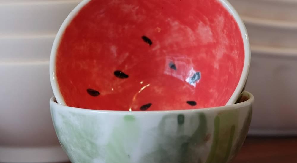 데이비드 선생님과 페인팅 도자기-Watermelon Bowl (수박 그릇)(만6세-초등,아이만/1회) 이미지
