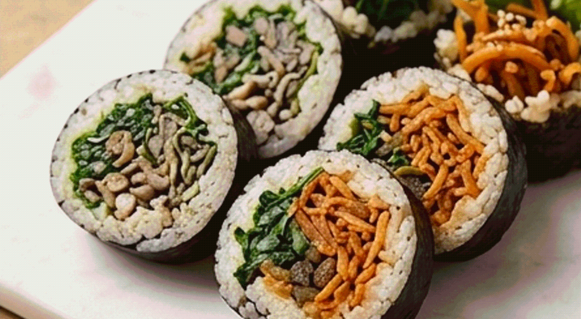 [POP-UP] 나물김밥 사진