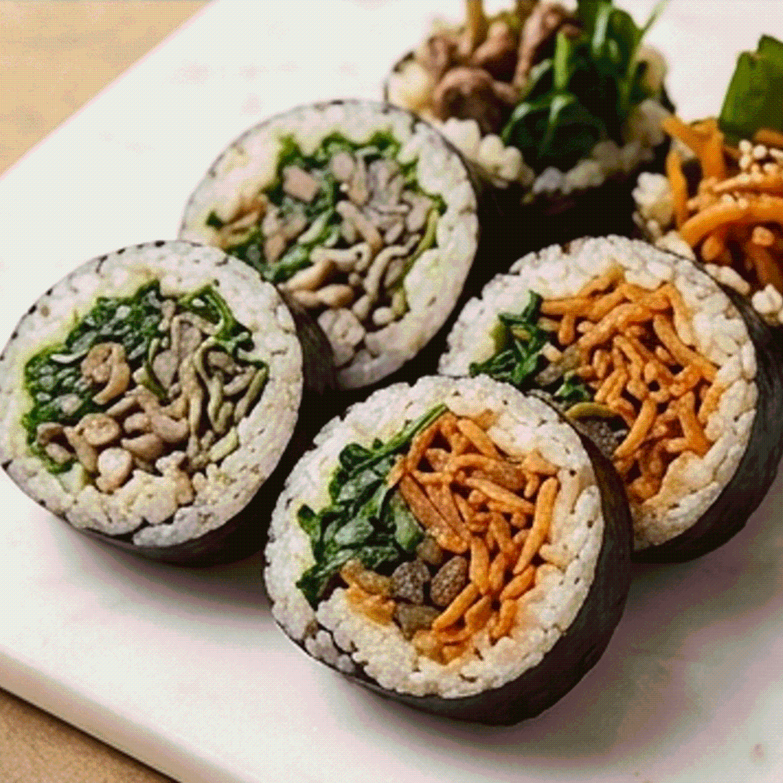 나물김밥 안내 이미지