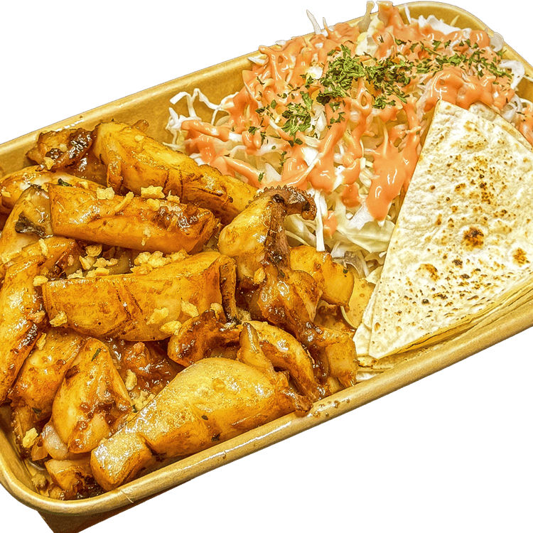 특제 갈릭소스와 고소한 버터에 구운 갑오징어 철판 버터구이 이미지