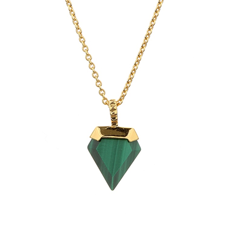 미니 트라이앵클 말라카이트 목걸이 이미지
