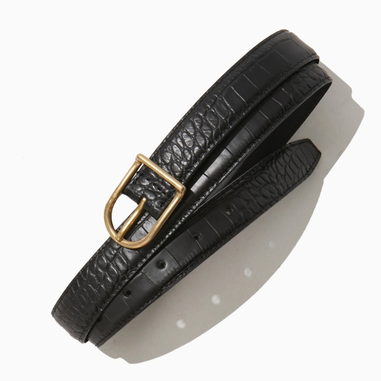 


골드 버클 레더 벨트 이미지