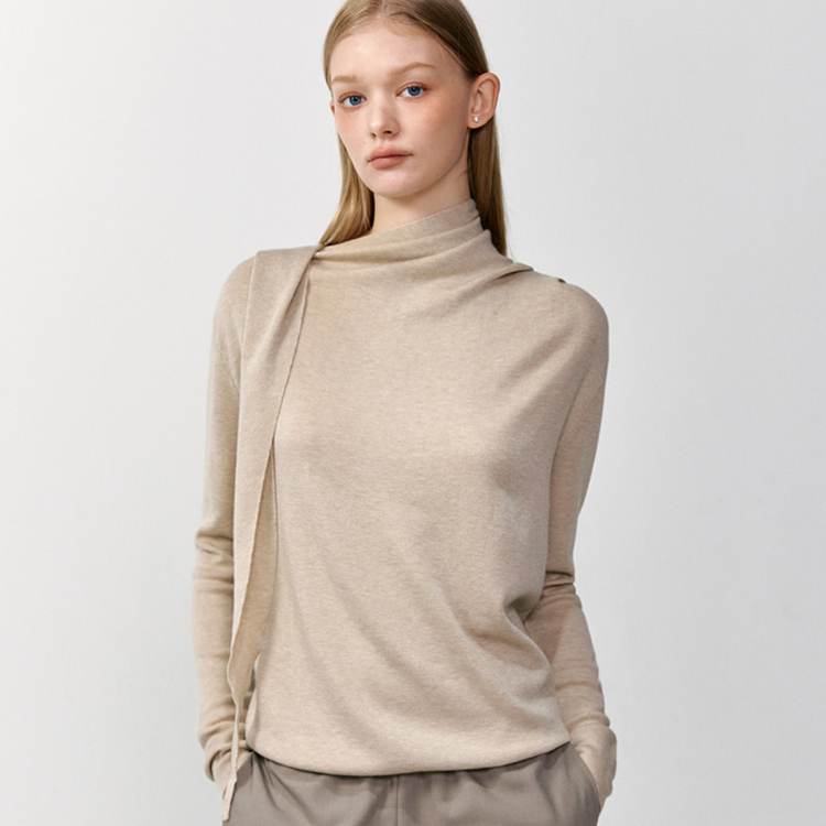 Nina Scarf Knit Beige