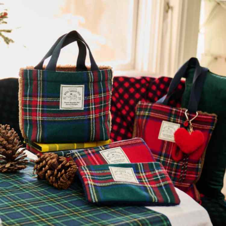 타탄 플리스
토트백 2size