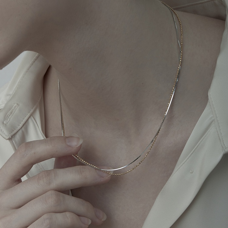 Two-Tone Layered Necklace