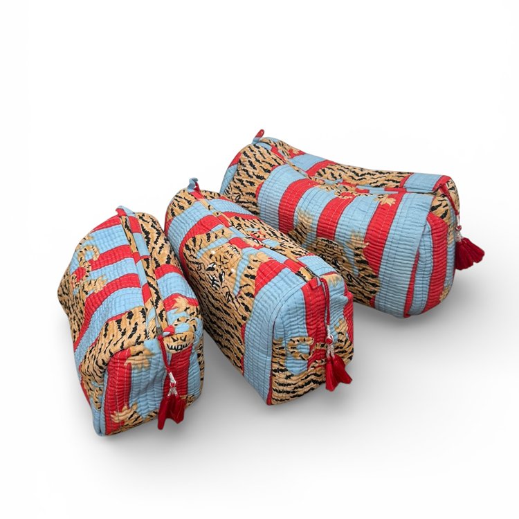 인디아 코튼 파우치 세트