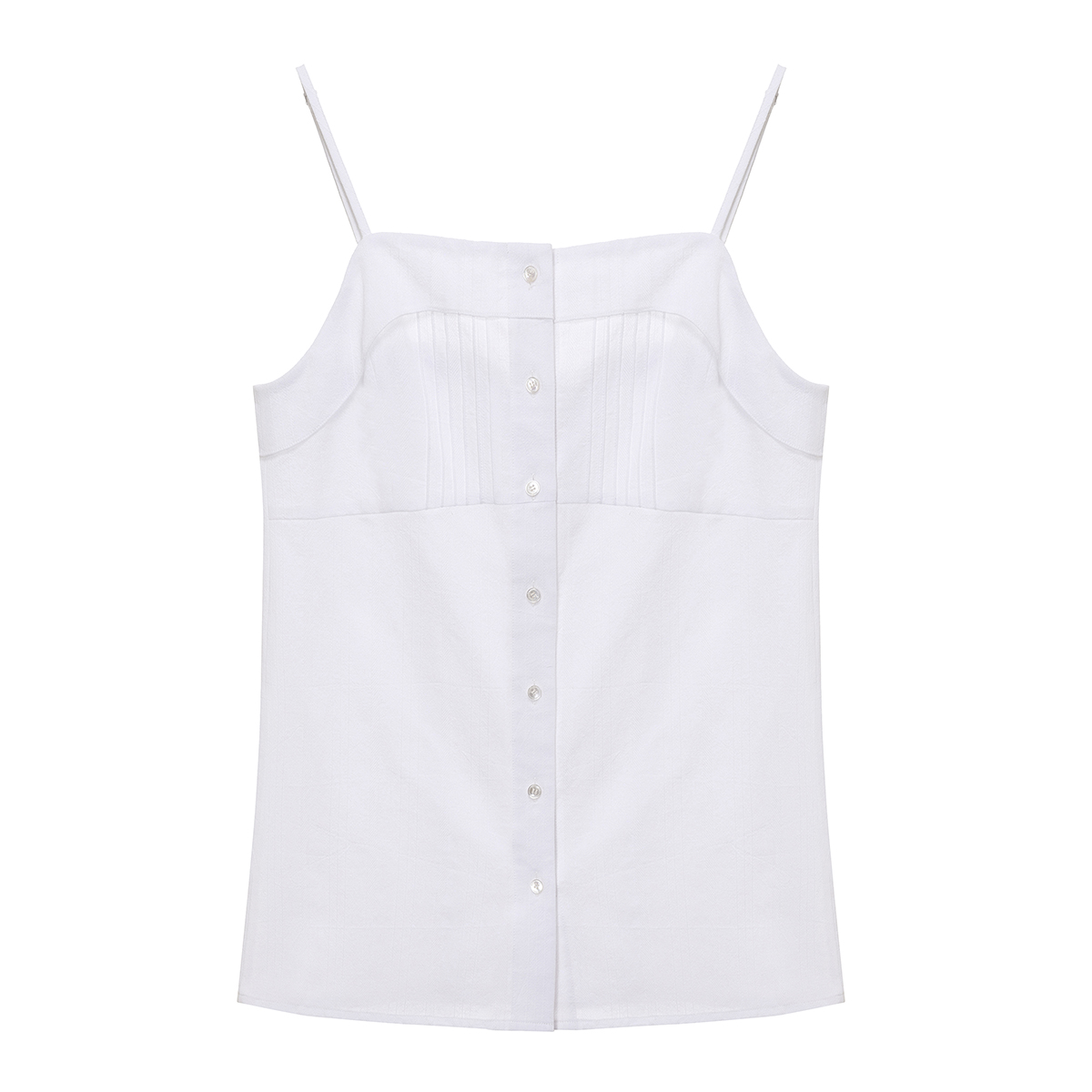 Jacquard Cotton Sleeveless Blouse
