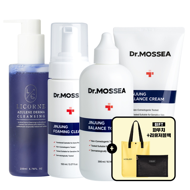 토너 200ml + 포밍 클렌저 150ml + 크림 50ml + 아줄렌 젤 클렌저