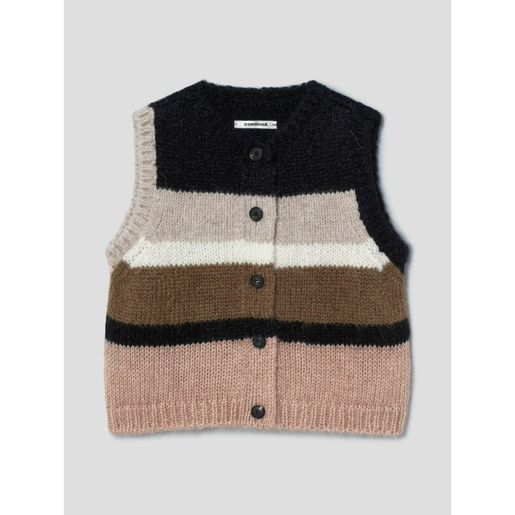 [EXCLUSIVE] 
Alpaca Mohair 
Striped Waistcoat