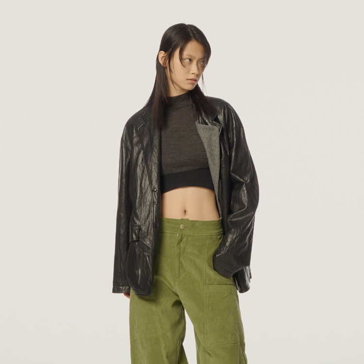 듀오 카라 PU 자켓