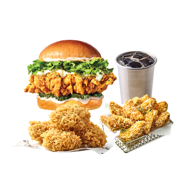 뿌링클 치킨버거 박스