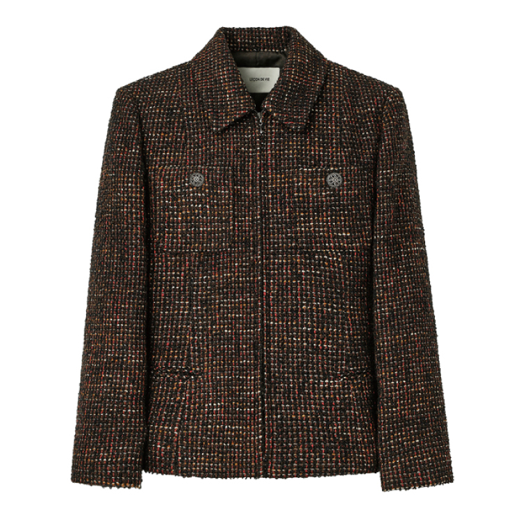 TWEED FUR
COLLAR JACKET
