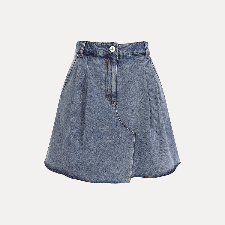 DENIM A-LINE
MINI SKIRT