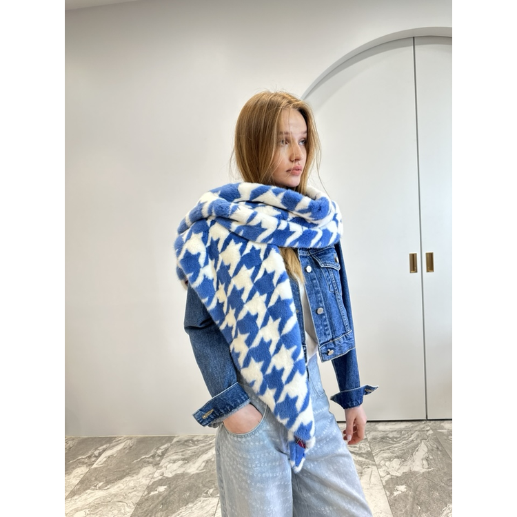 BLUE WHITE
F.MINK COLLAR