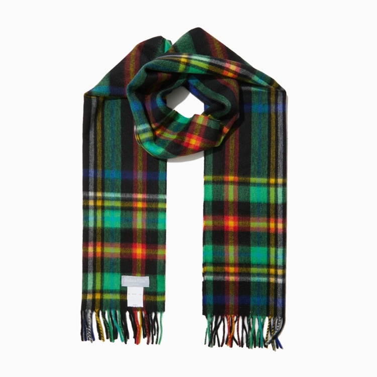 타탄 캐시미어 스카프