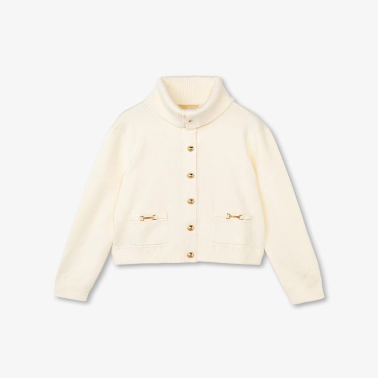 스냅 프런트 니트자켓