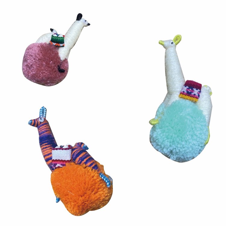 폼폼 라마 키링