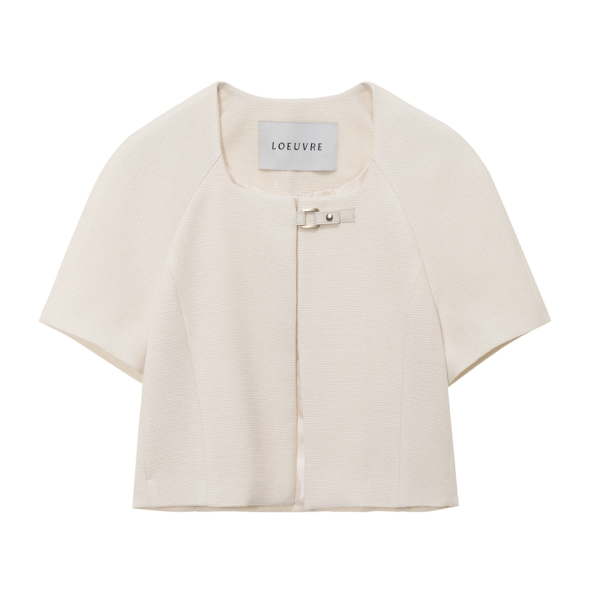Short Sleeve Tweed Raglan Jacket 