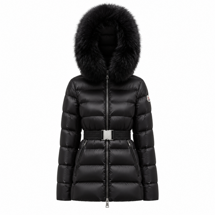 큐피돈 여성 구스다운 로고패딩자켓