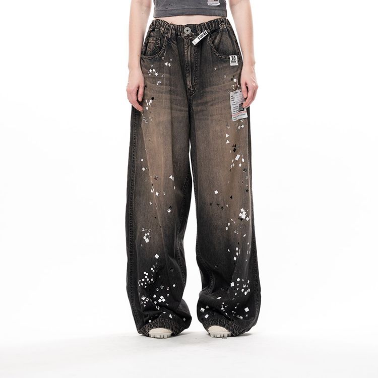 Embellished 
Denim Pants 