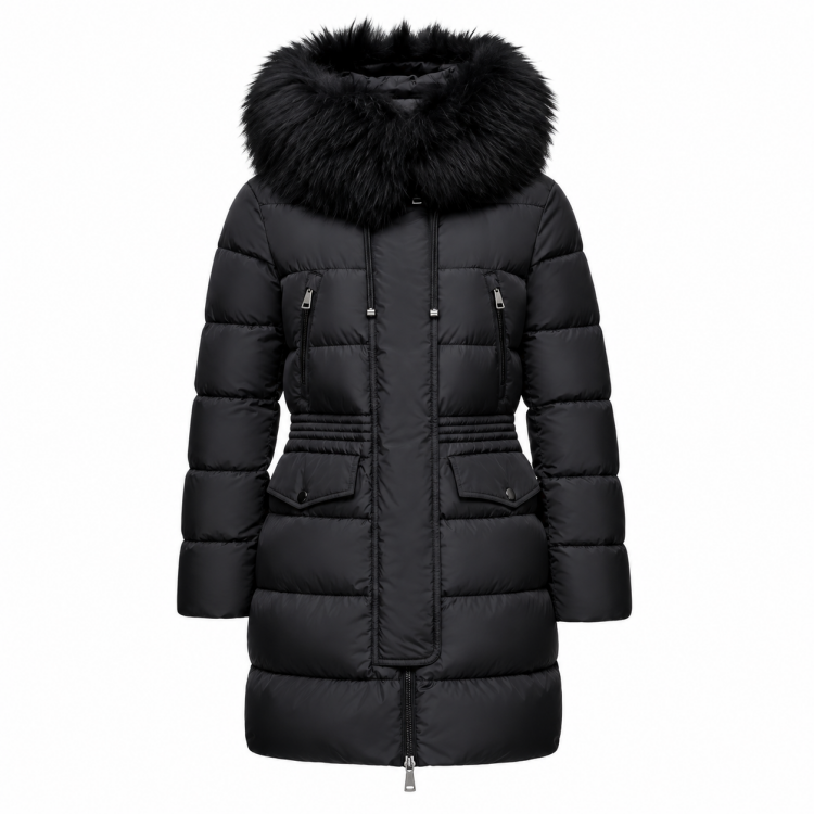 여성 아프로티 후드 FUR 패딩